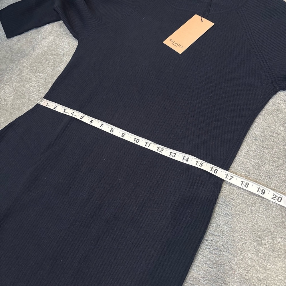 MM Lafleur Nila Knit Dress +1/ 1X Classic Dark Navy‎ Midi - Picture 12 of 15